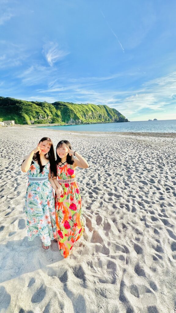 海とき　神津島　ダイビング　海　女子旅　うみとき　ウミトキ　ドレス　ワンピース　レンタル